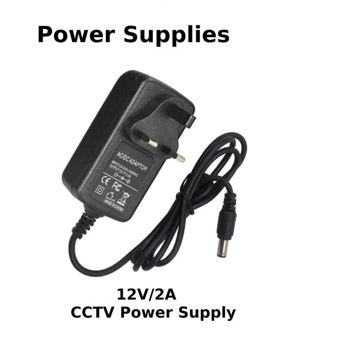 12V/2A Power Supply for CCTV Cameras -12v DC Power Supply 2amp