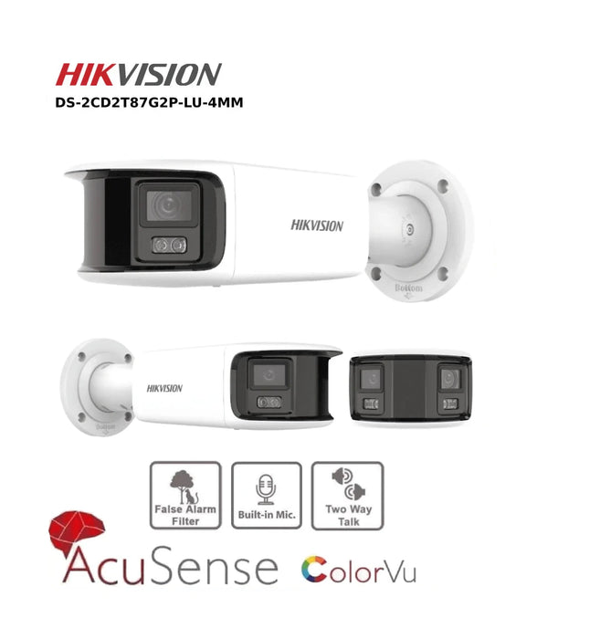 Hikvision 8MP IP Camera DS-2CD2T87G2P-LSU/SL(4MM)(C) 4K Panoramic ColorVu Bullet Network Camera