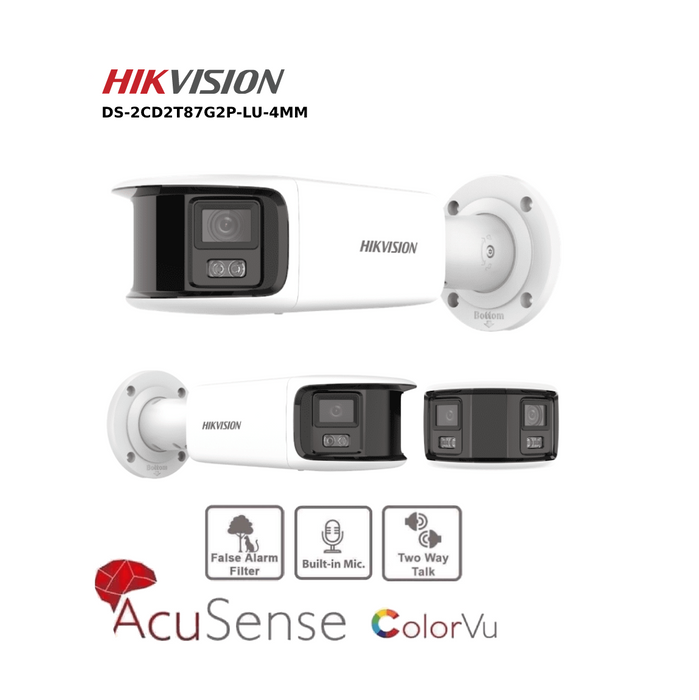 Hikvision 8MP IP Camera DS-2CD2T87G2P-LSU/SL(4MM)(C) 4K Panoramic ColorVu Bullet Network Camera