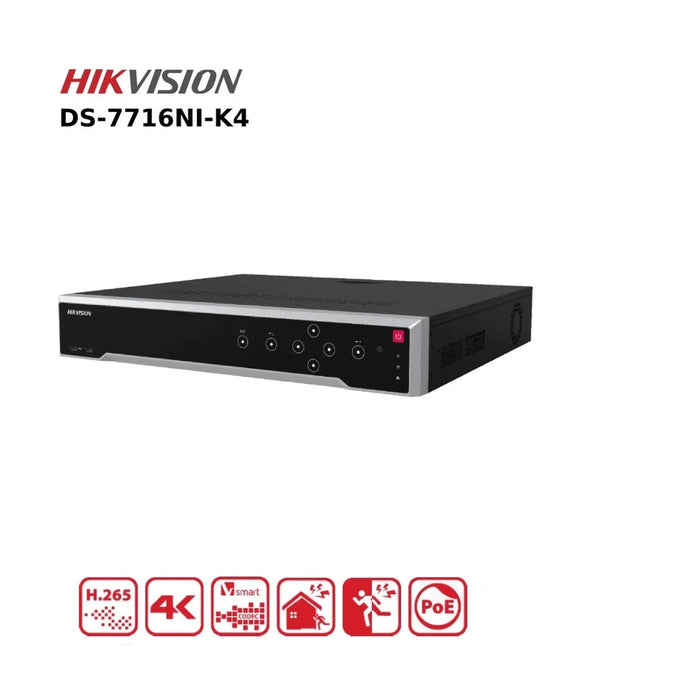 Hikvision 16 Channel 8MP NVR  DS-7716NI-K4  No POE Ports