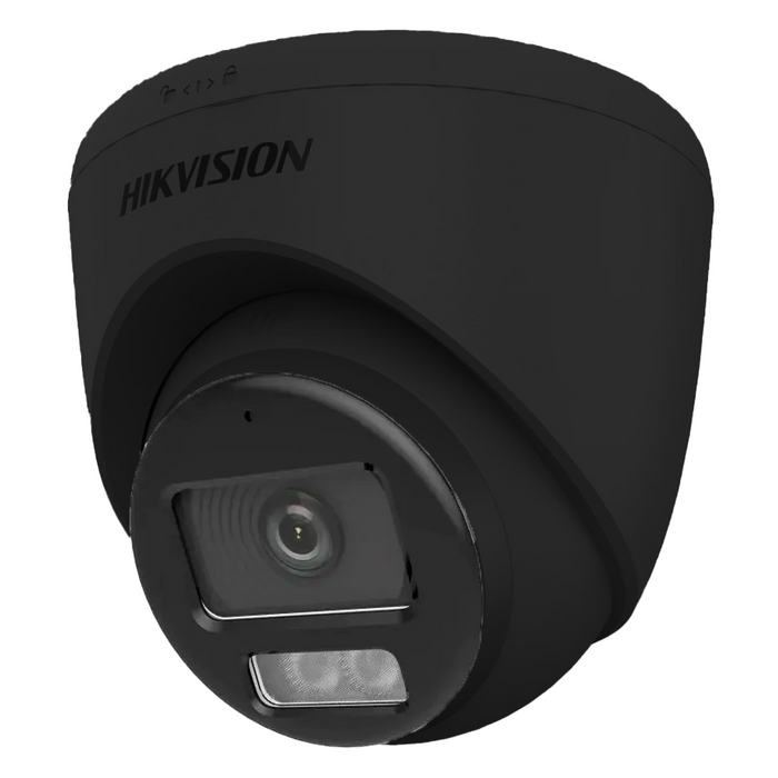 Hikvision Smart Hybrid ColorVu AoC 3K 40m Turret Dome with Microphone 2.8mm - Black (DS-2CE72KF0T-LFS-2.8MM-BK)