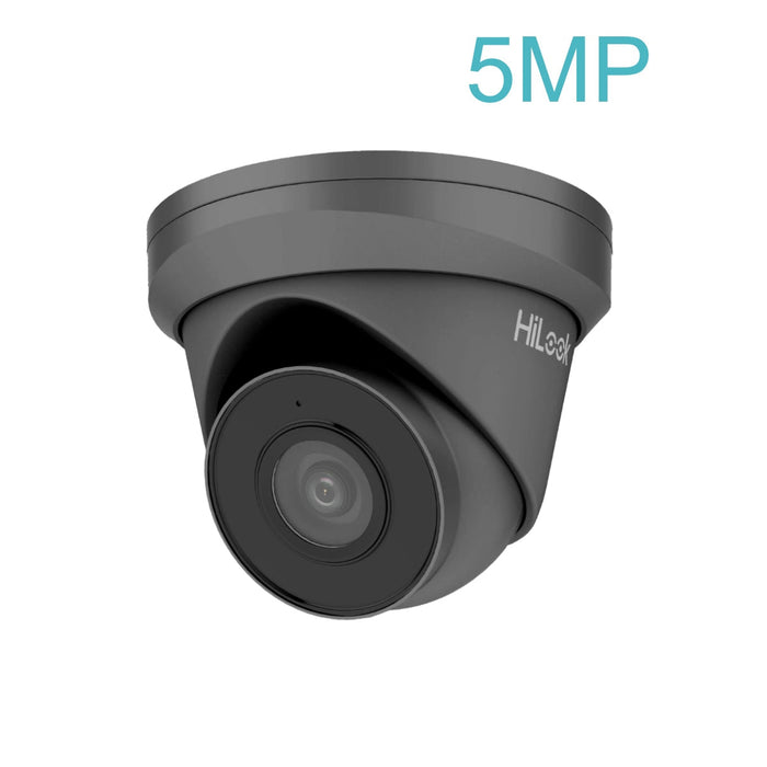 IPC-T250H-MU 2.8mm HiLook 5MP IP POE network turret camera with 30m IR, built-in mic