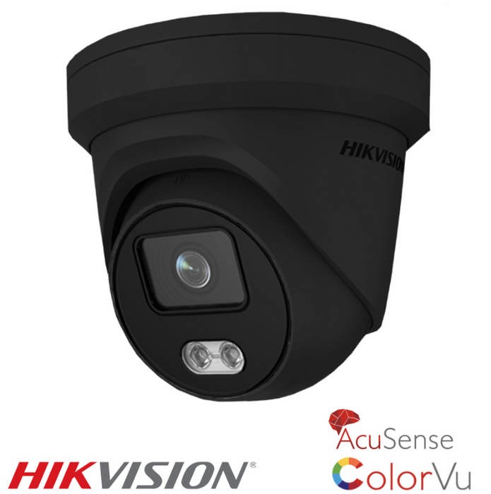 Hikvision 4MP IP Camera DS-2CD2347G2-LU ColorVu Turret Network Camera With Mic - White