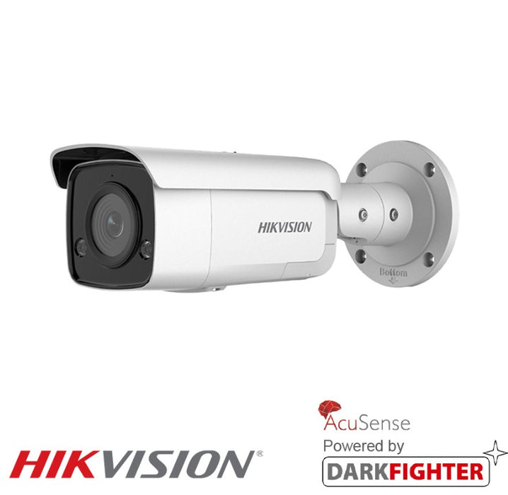 Hikvision 4MP IP Camera DS-2CD2T46G2-ISU-SL 2.8mm AcuSense Strobe Light and Audible Warning Fixed Bullet Network Camera