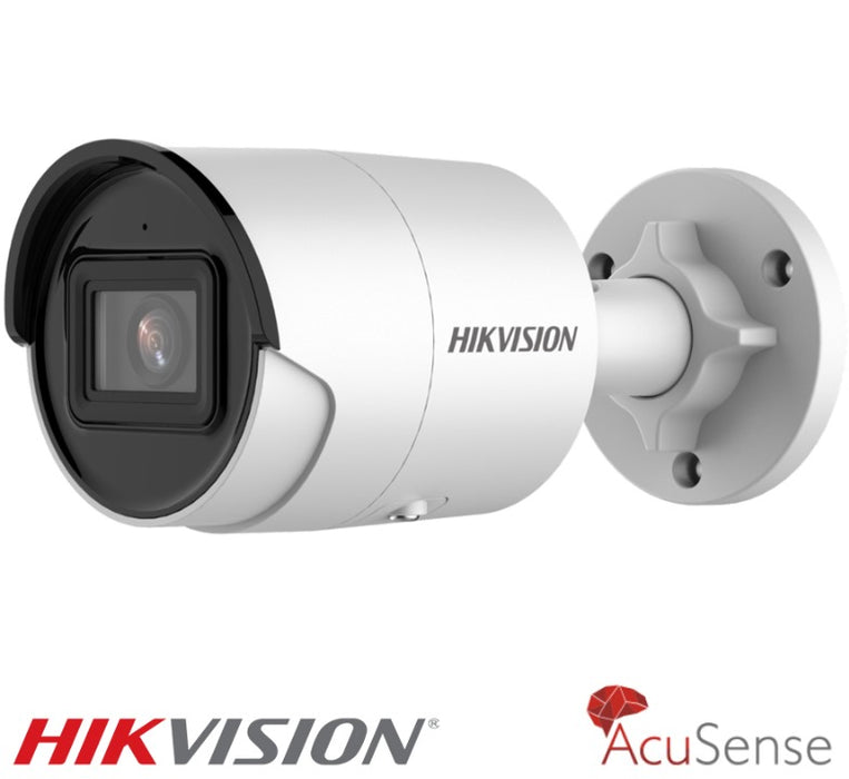 Hilvision 4MP IP Camera Mini Bullet DS-2CD2046G2-IU - AcuSense Built in Mic (2.8MM)