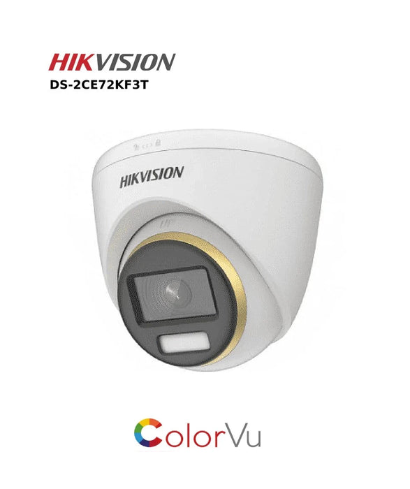 3K Hikvision DS-2CE72KF3T 3K ColorVu TVI Fixed Turret Camera (Grey)