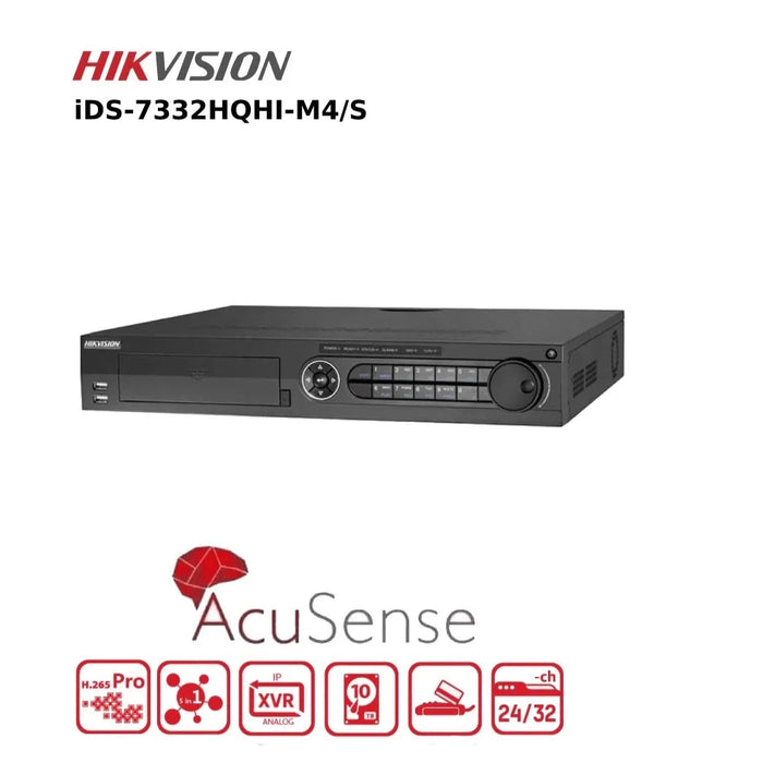 Hikvision 32Channel DVR iDS-7332HQHI-M4/S AcuSense  Turbo HD With AoC and 4 HDD Bays